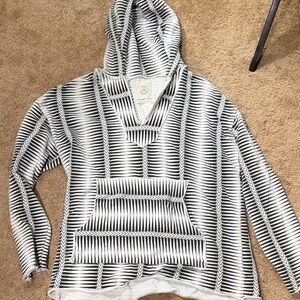 Urban Outfitters Monochrome Striped Hoodie